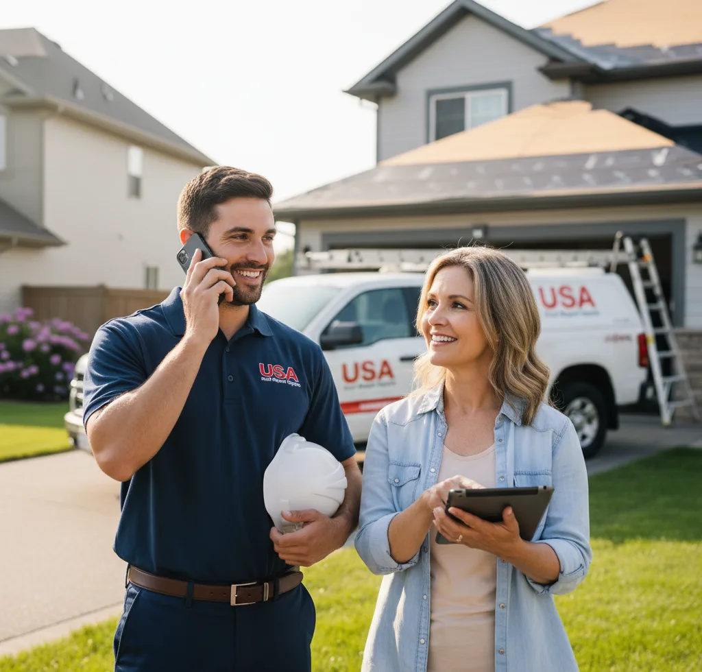 USA Roof Repair Experts customer support in Enterprise